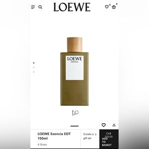 BNIB Loewe Esencia edt, 150ml